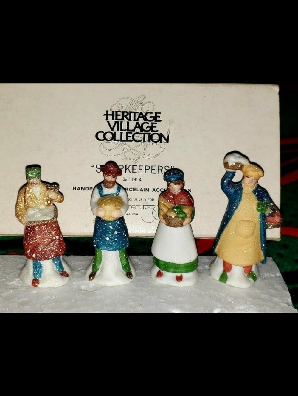 Department 56 "Shopkeepers"Set Of Four (4)